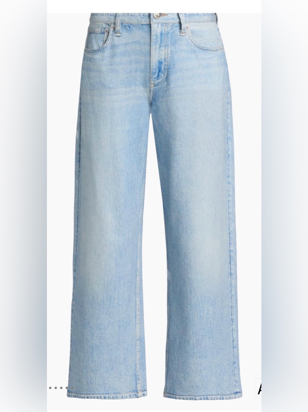 NWT Rag & Bone Miramar Terry Andi Ankle Pants Light Wash Wide Leg